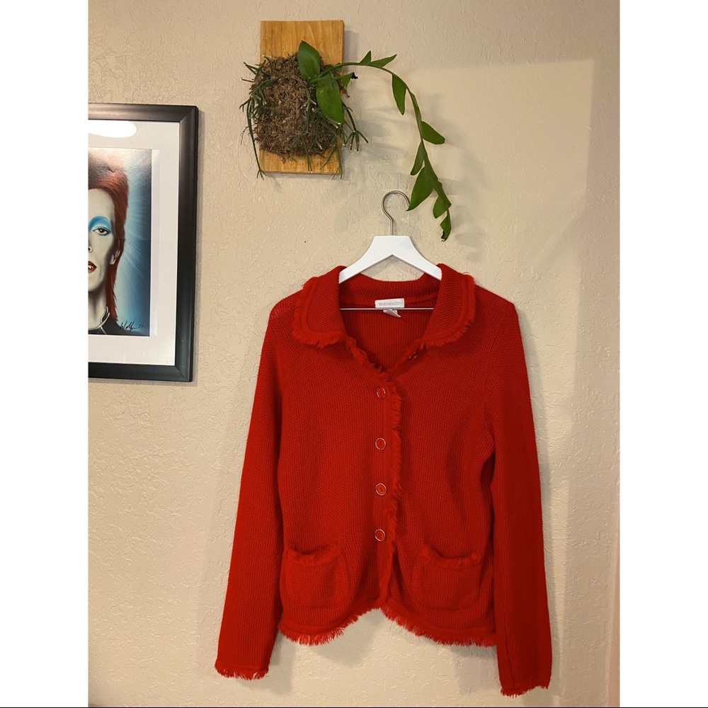 Collard Button Down Cardigan - image 3